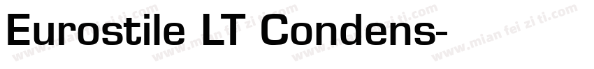 Eurostile LT Condens字体转换